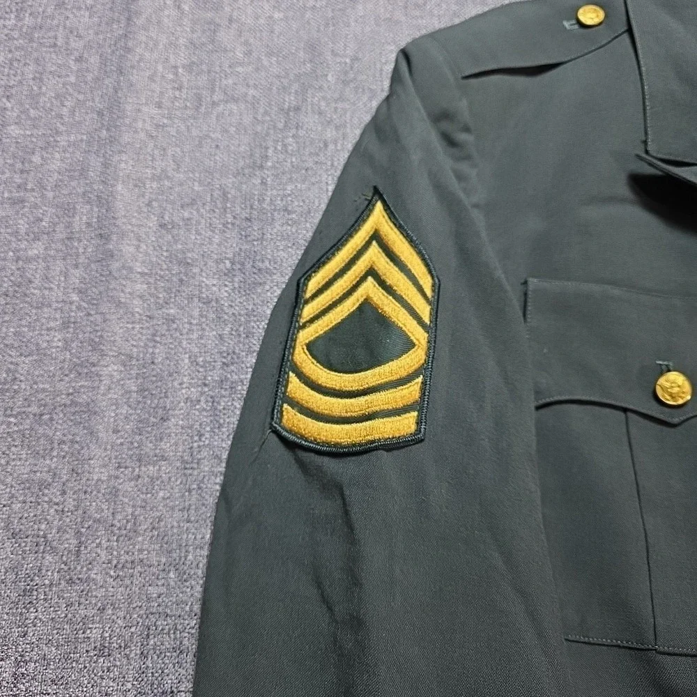 USGI MILITARY SERGE AG-344 CLASS 3 DRESS GREEN ARMY UNIFORM JACKET COAT 42S